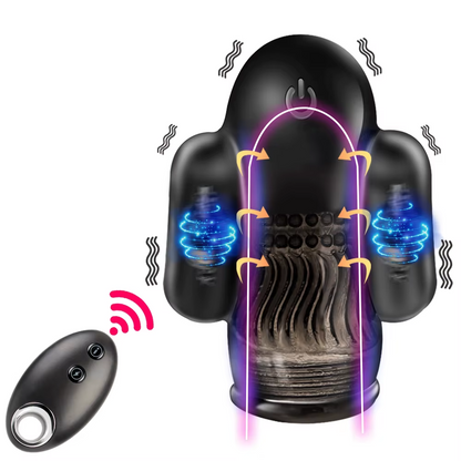 Electric Glans Trainer Penis Vibrator Masturbator with 8 Powerful Vibration Modes