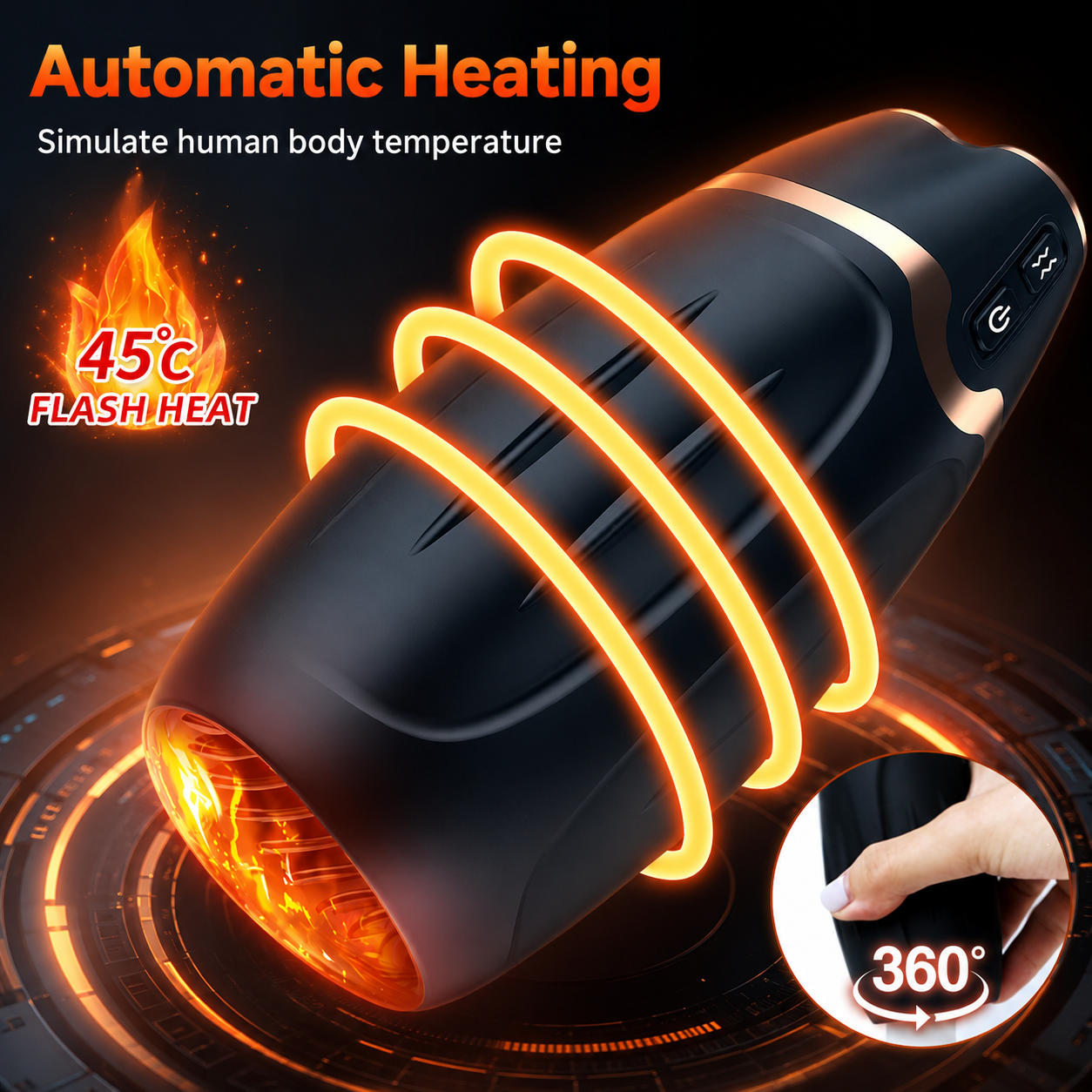 Automatic Masturbator Penis Training Device with Telescopic & Suction & Clamping