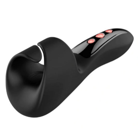 2 IN 1 Electric Penis Vibrator Glans Trainer Masturbator with 9 Vibration Modes