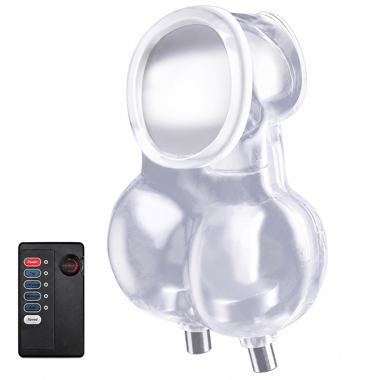 E-stim Testicles Crusher Male Chastity Devices with Multiple Electric Shock Modes