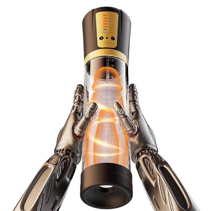 Electric Vacuum Pump Penis Enlargement Masturbator with 4 Powerful Suction Modes