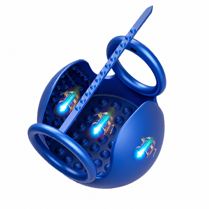 Testicle Massager Cock Ring Penis Trainer Vibrator Stimulator with 10 Vibrations Modes