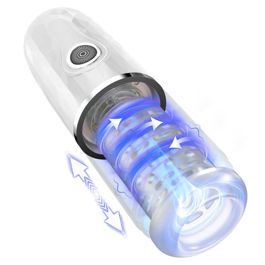 360°Rotation & Telescopic Automatic Masturbator with 7 Thrusting & 3 Speed Modes
