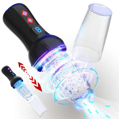 Gawk Gawk 6000 4.0 Version Torch 9 *9 Thrusting Rotating Penis Stroker Male Masturbator