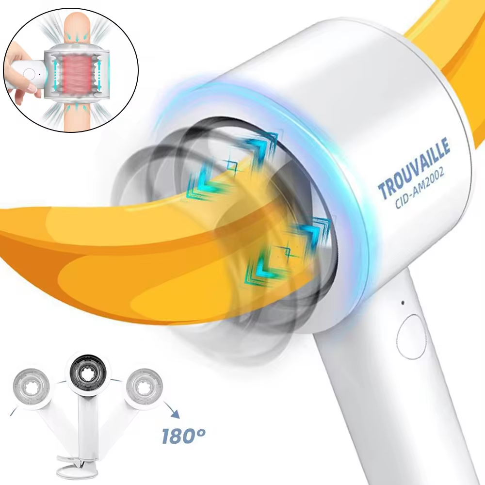 Intelligent 6 Frequency Telescopic Handheld Male Masturbator