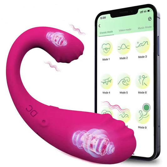 Smart App control Clitoris G-spot Vibrator Massager with 9 Intense Vibrations