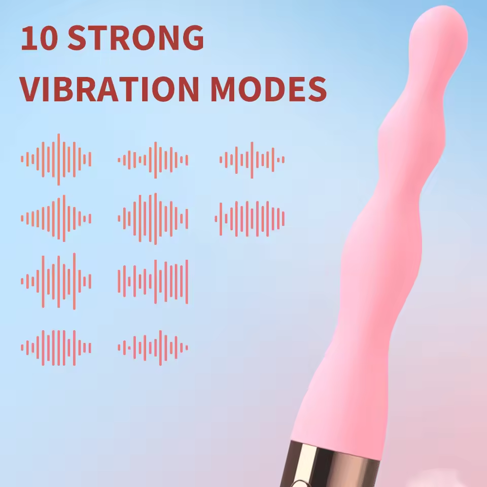 Anal Beads Vibrator Prostate Massage with 10 Strong Vibration Modes