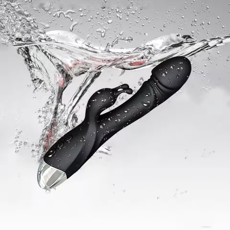 Rabbit G-spot Vibrator Nipple Massage with 10 Powerful Vibration Modes