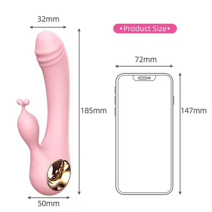 Rabbit Vibrator Vaginal Massager with 10 Vibration Modes
