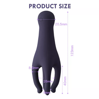 Flexible Strip Glans Stimulator Male Masturbator with 10 Vibration Modes