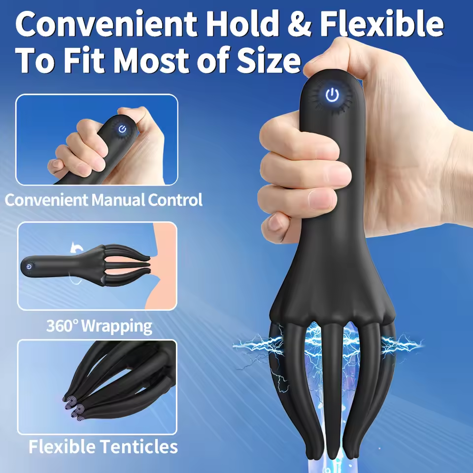 Glans Trainer Penis Vibrator Massager Male Masturbator with 10 Powerful Modes