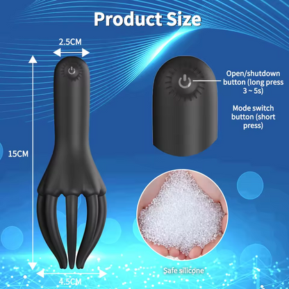 Glans Trainer Penis Vibrator Massager Male Masturbator with 10 Powerful Modes