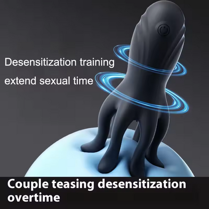 Penis Trainer Glans Massager Vibrator Erotic Toys with 10 Powerful Modes