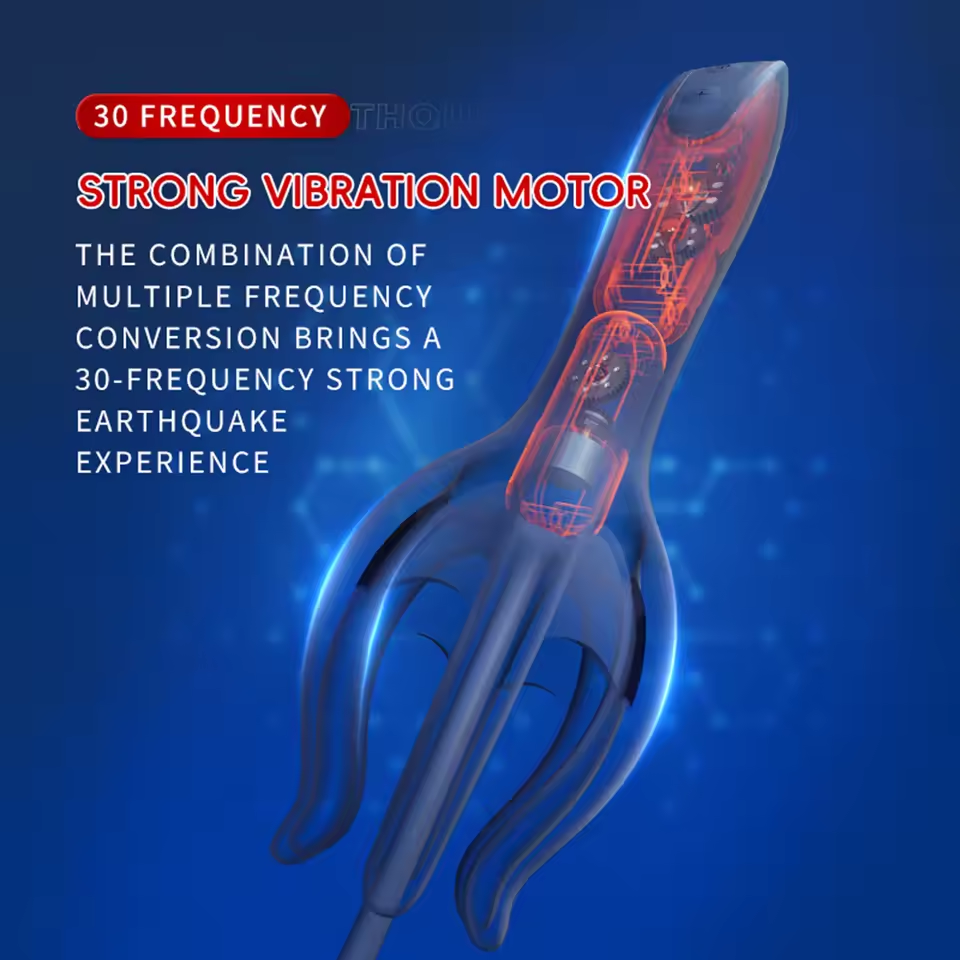 Electric Penis Vibrator Glans Trainer Male Masturbator with 30 Frequency