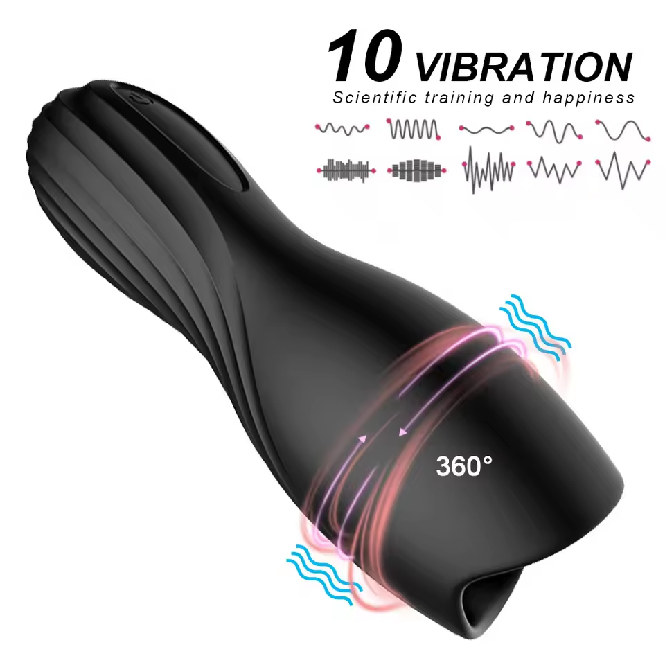 Hot Boy Silicone Pulse Vibration Masturbating Glans Massager