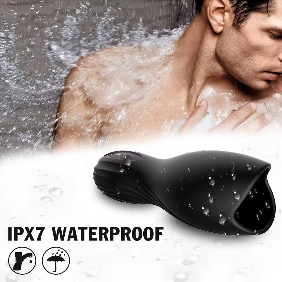 Hot Boy Silicone Pulse Vibration Masturbating Glans Massager