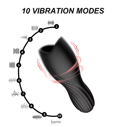 Hot Boy Silicone Pulse Vibration Masturbating Glans Massager