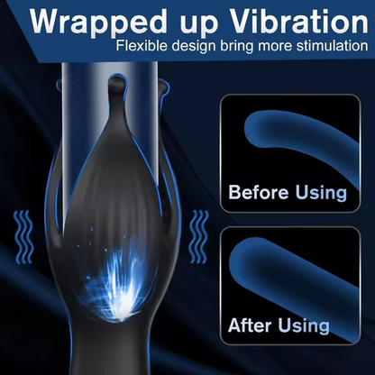 Electric Penis Trainer Massager Glans Stimulator with 10 Vibration Modes