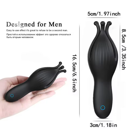 Electric Penis Trainer Massager Glans Stimulator with 10 Vibration Modes