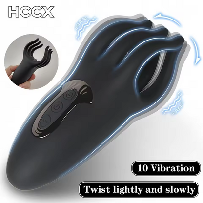 Smart Penis Vibrator Glans Massager Stimulator with 10 Powerful Vibration Modes