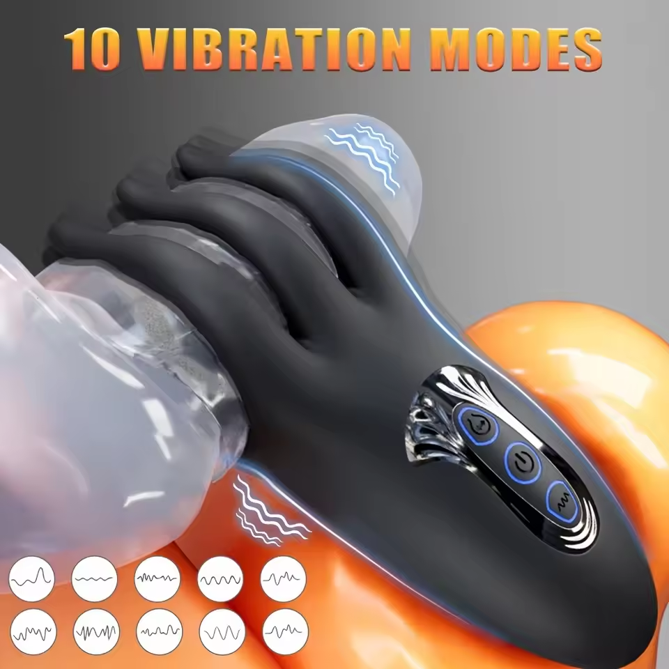 Smart Penis Vibrator Glans Massager Stimulator with 10 Powerful Vibration Modes