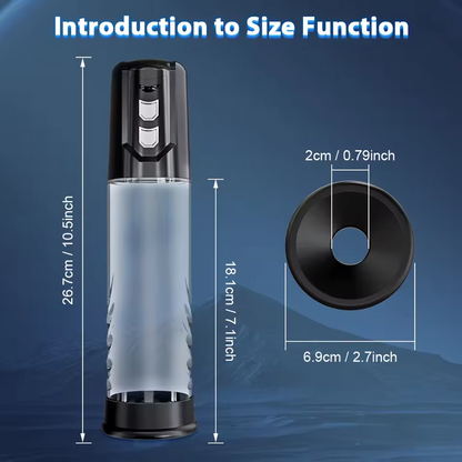 Electric Penis Pump Penis Enlargement Trainer with 2 Sucking & Oral Sex Modes