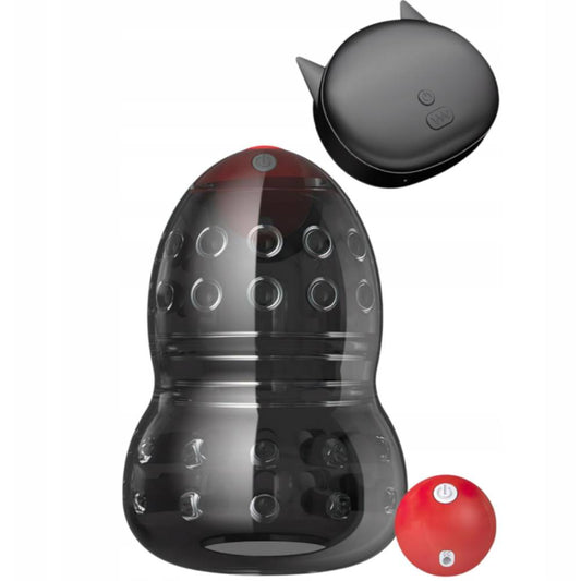 Glans Trainer Penis Vibrator Stimulator Masturbator with 10 Powerful Vibration Modes