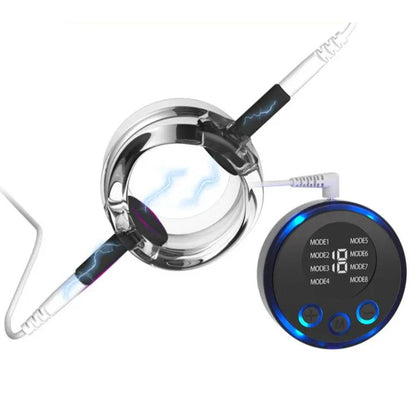 Electric Shock Cock Ring Penis Glans Sleeve Penis Trainer Masturbator