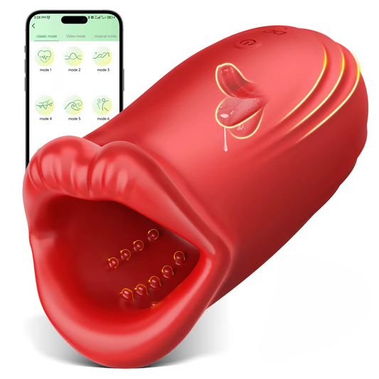 2 IN 1 electric Penis Trainer Stroker Blowjob Masturbator with 9 Vibration Modes