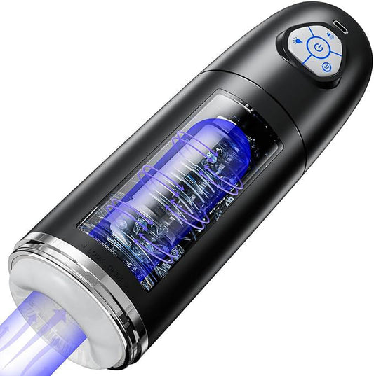 Automatic Masturbator Penis Pump Sex Machine with 10 Rotating Thrusting Modes