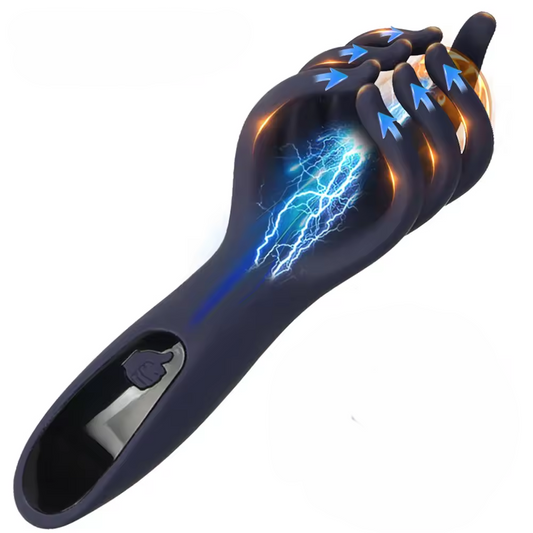 Electric Penis Trainer Glans Vibrator Stimulator Masturbator with 9 Pulse Modes