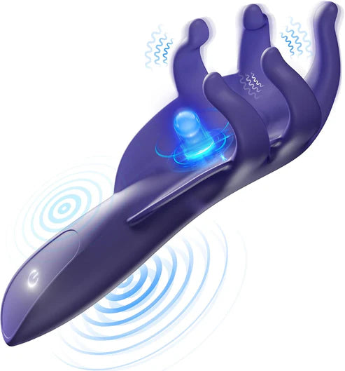 Penis Trainer Glans Stimulator Male Masturbator with 10 Vibration Patterns