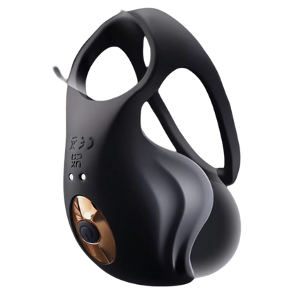 App-controlled Penis Ring Ejaculator Testicle Massage Glans Trainer with 10 Vibrations