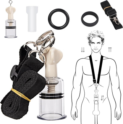 Penis Pump Extender Glans Trainer Stretcher Kit