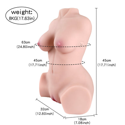 Delia Auto - 18.7LB Sucking Vibrating Sex Doll Torso