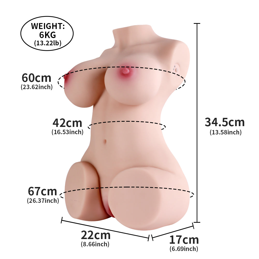 Wendy Auto - 14.99LB Sucking Vibrating Sex Doll Torso
