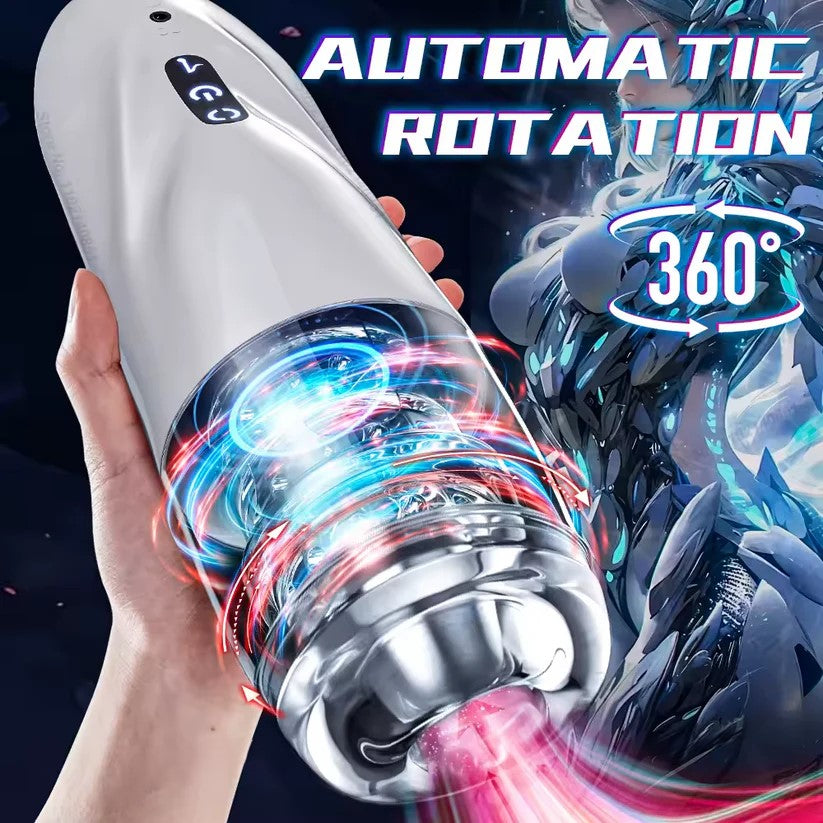Automatic Masturbator Blowjob Penis Pumps with 10 Speed & Rotation Modes