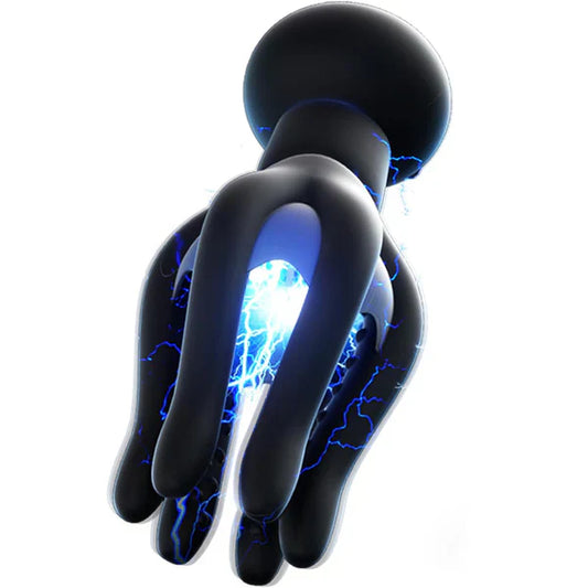 Electric Penis Vibrator Glans Trainer Massager with 10 Vibrations & Electric Shock