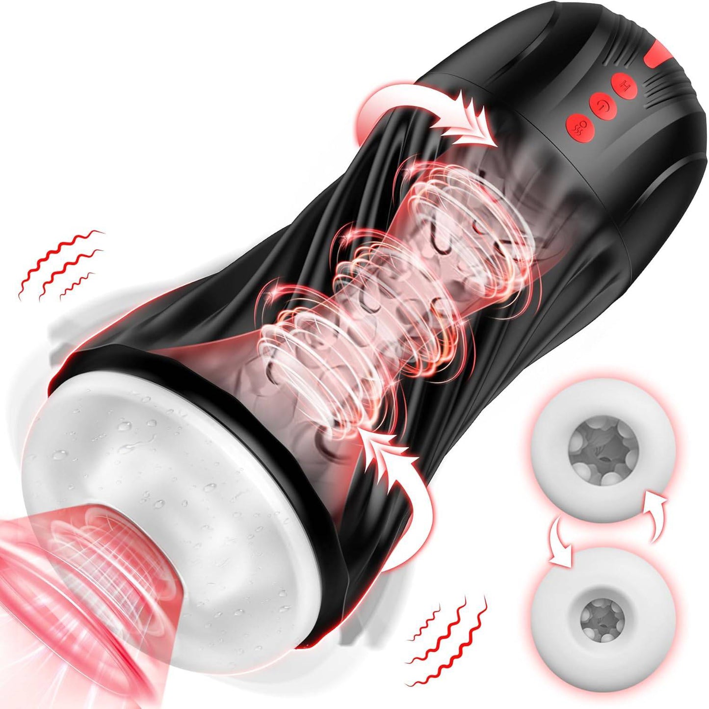 Automatic Masturbator Blowjob Stroker Machine with 5 Sucking & 10 Vibrating Modes
