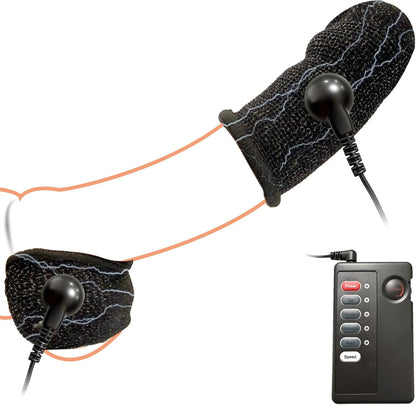 E-stim Penis Rings Glans Trainer Stimulator with 8 Shock Modes & 19 Shock Intensities