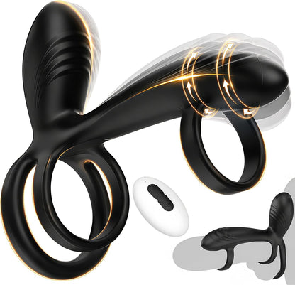 360° Twisting Stimulator Penis Trainer Vibrator Sleeve Extender with 10 Modes