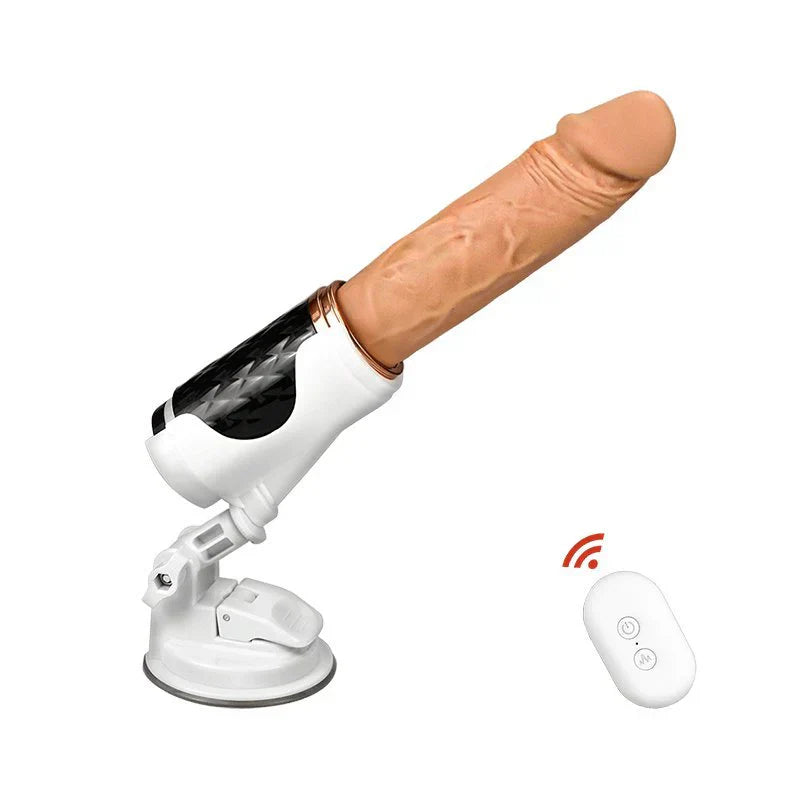 360° Rotation & Thrusting Realistic Dildo Machine with 7 Vibrating & Telescopic Modes