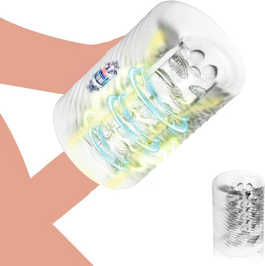 Automatic Penis Trainer Pocket Pussy Blowjob with 10 Vibrations
