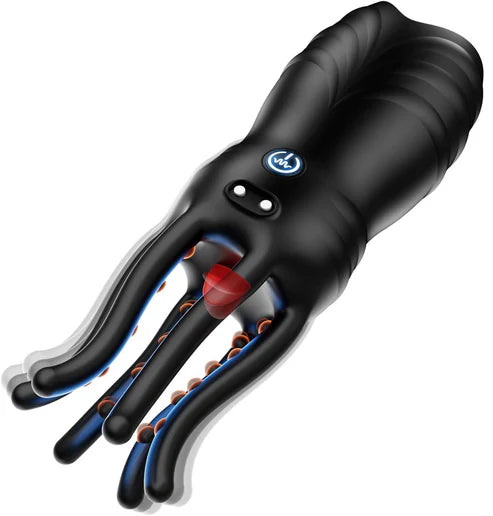 Octopus Penis Trainer Vibrator Glans Stimulator Masturbator with 10 Vibration modes