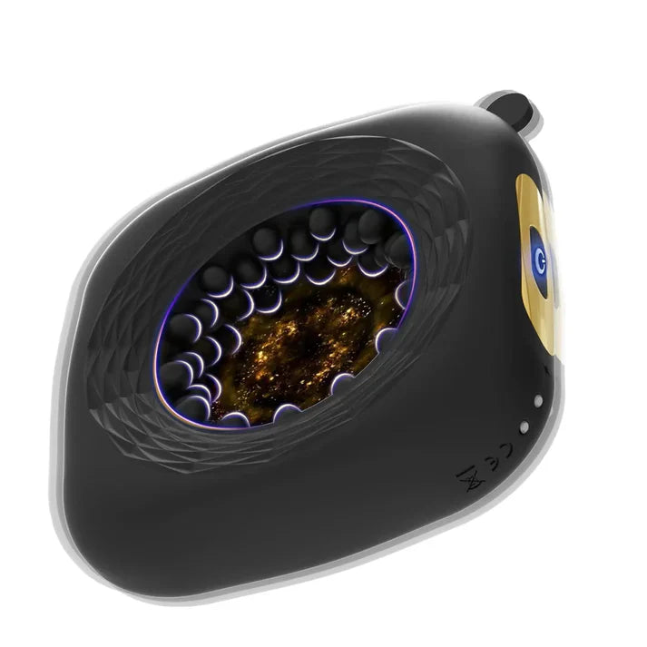 Electric Ring Stroker Glans Trainer Masturbator with 10 Powerful Vibration Modes