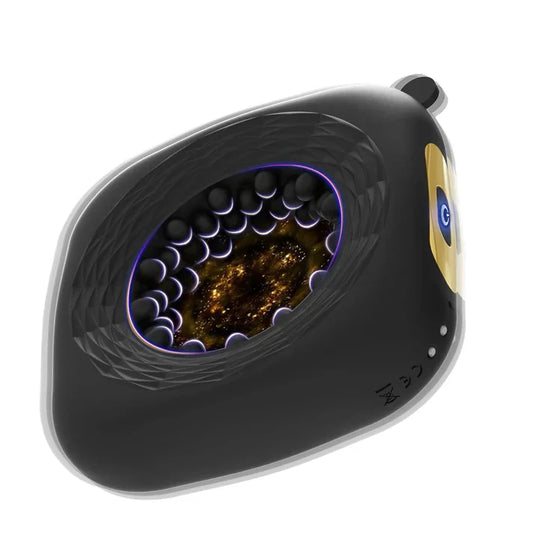 Electric Ring Stroker Glans Trainer Masturbator with 10 Powerful Vibration Modes