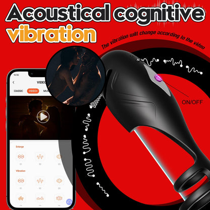 Electric Penis Ring Glans Trainer Vibrator Stimulator with 10 Vibration Modes