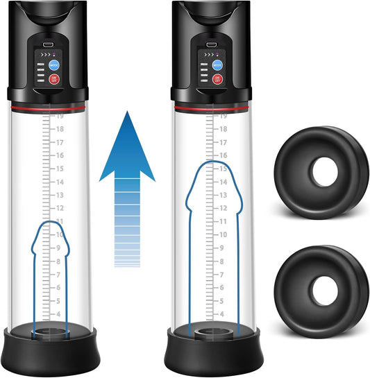 Pompe à vide électrique automatique pour pénis, 4 modes d'aspiration puissants 