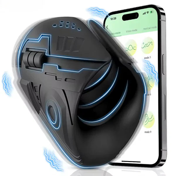 Electric Penis Trainer Glans Stimulator Masturbator with 9 Vibration Modes