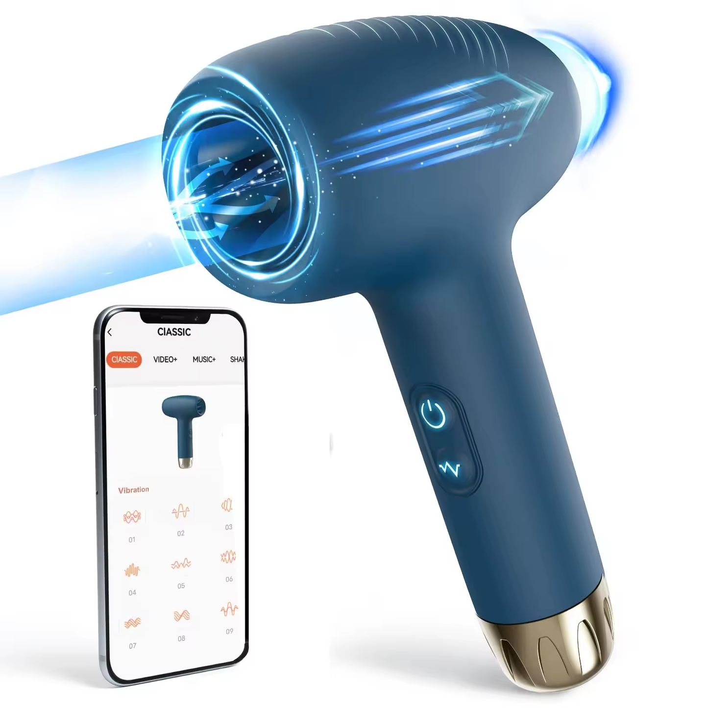 Automatic Masturbator Penis Trainer Massager Vibrator with 9 Vibrating Modes